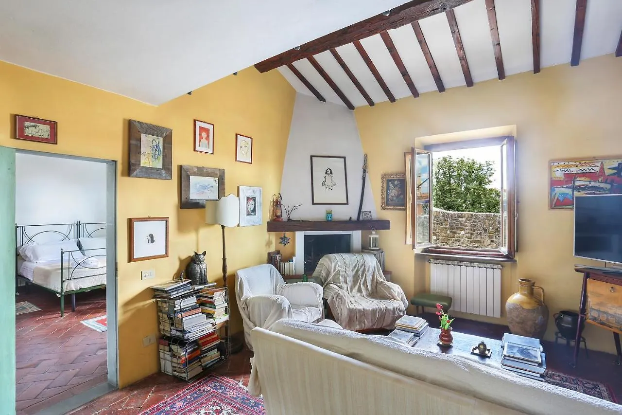 A Postcard View In A Vintage Apartment Florence
