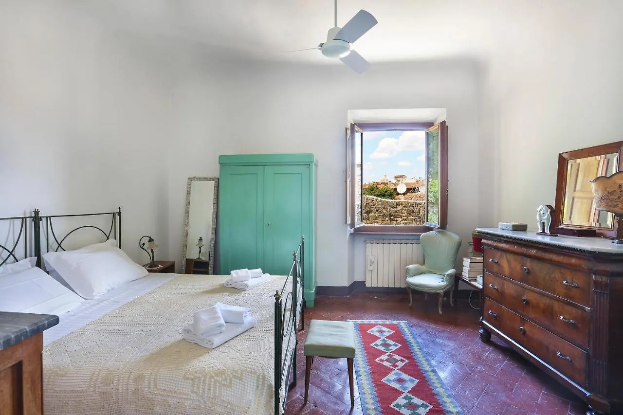 A Postcard View In A Vintage Apartment Florence Italië