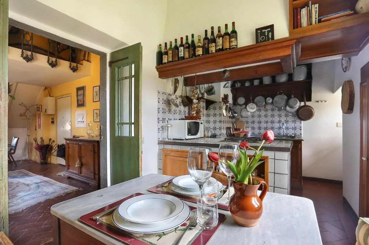 A Postcard View In A Vintage Apartment Florence Italië