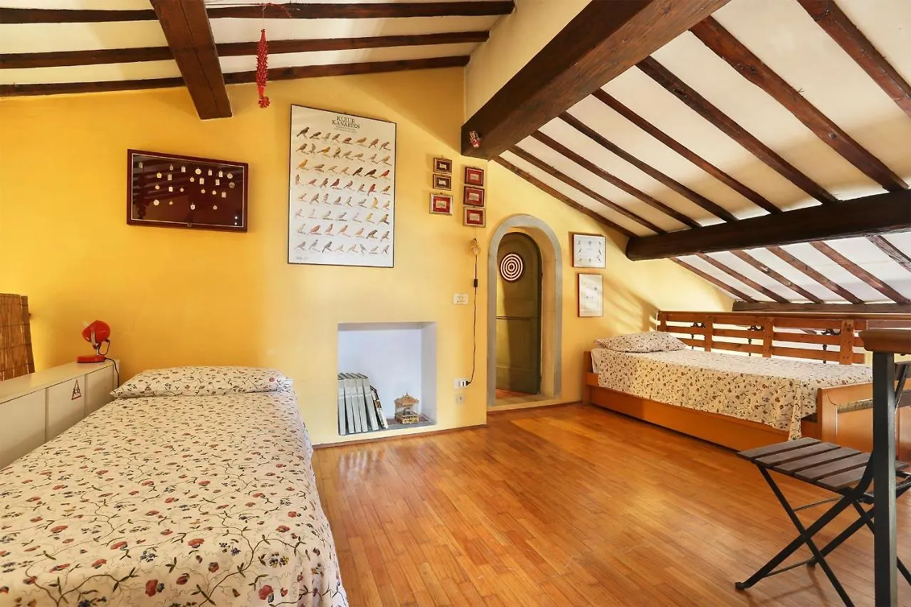A Postcard View In A Vintage Apartment Florence Italië
